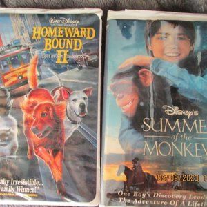 VHS TAPES HOMEWARD BOUND II,  SUMMER of the MONKEYS